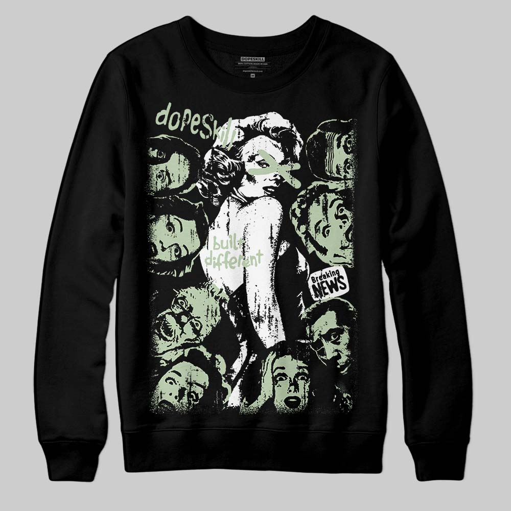 Jordan 4 WMNS “Seafoam” (2025) DopeSkill Sweatshirt Built Different Graphic Streetwear - Black