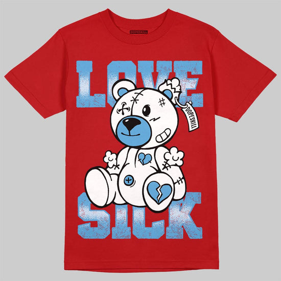 Jordan 11 Retro Cherry DopeSkill T-Shirt Love Sick Graphic Streetwear - Red