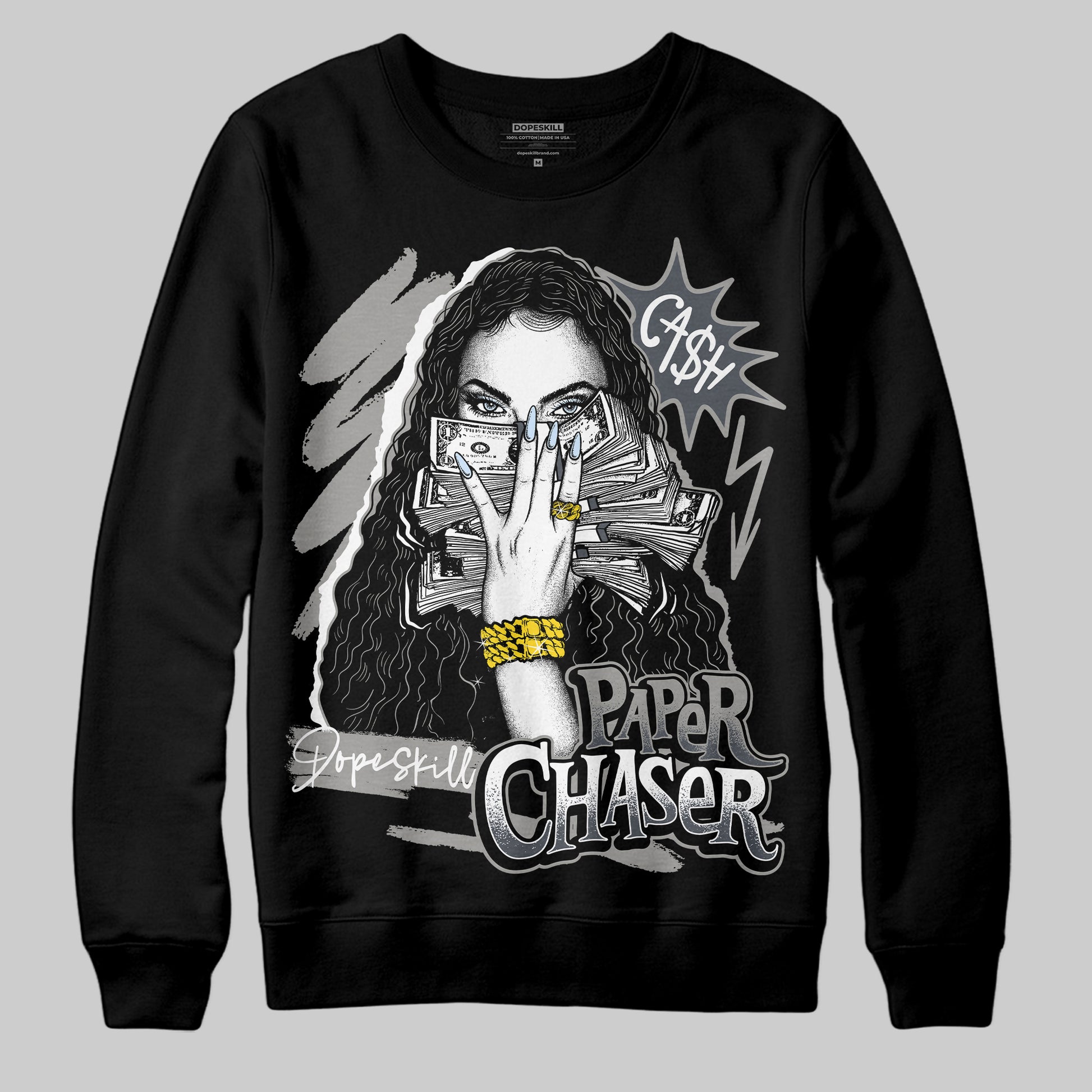 Jordan 6 Retro Cool Grey DopeSkill Sweatshirt NPC Graphic Streetwear - Black
