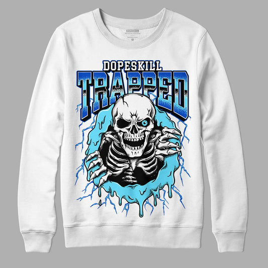 Dunk Low Argon DopeSkill Sweatshirt Trapped Halloween Graphic Streetwear - White