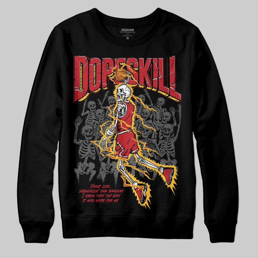Jordan 14 Retro Ferrari (2025) DopeSkill Sweatshirt Thunder Dunk Graphic Streetwear - Black
