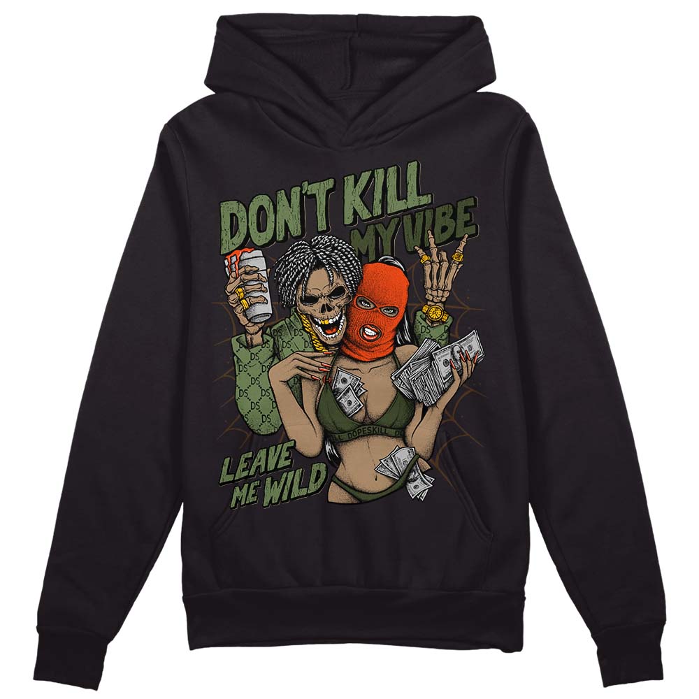 Olive Sneakers DopeSkill Hoodie Sweatshirt Don't Kill My Vibe Graphic Streetwear - Black