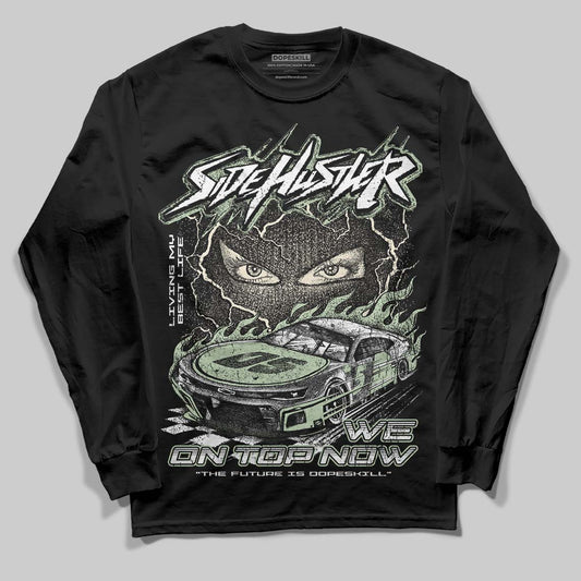 Jordan 4 WMNS “Seafoam” (2025) DopeSkill Long Sleeve T-Shirt Flexin' Graphic Streetwear - Black