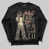 TAN Sneakers DopeSkill Long Sleeve T-Shirt My Grind Won't Let Me Lose Graphic Streetwear - Black