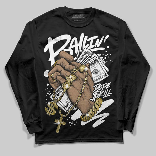 Black and White Sneakers DopeSkill Long Sleeve T-Shirt Always Ballin' Graphic Streetwear - Black