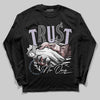 Harris Tweed x Dunk Low Denim Turquoise and Baroque Brown DopeSkill Long Sleeve T-Shirt Trust No One Graphic Streetwear - Black