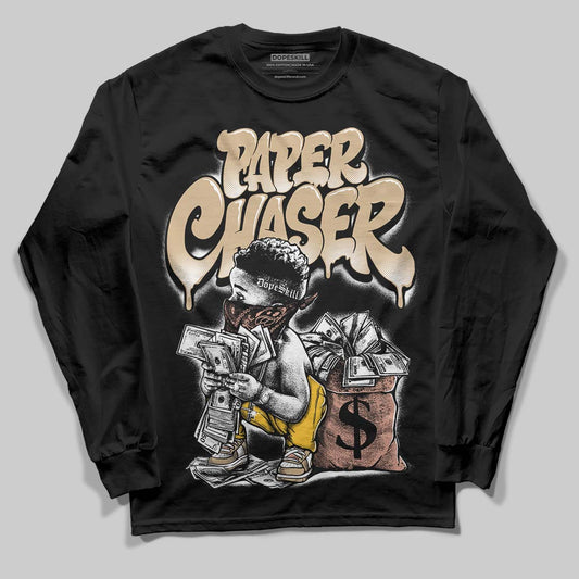 TAN Sneakers DopeSkill Long Sleeve T-Shirt Paper Chaser Boy Graphic Streetwear - black