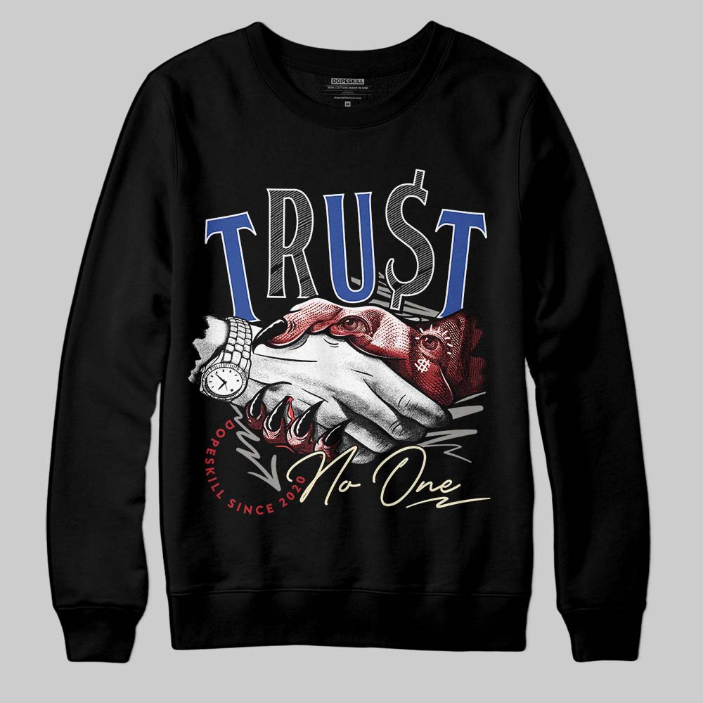 Jordan 4 “Rare Air” DopeSkill Sweatshirt Trust No One Graphic Streetwear - Black