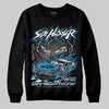 Jordan 4 Retro Military Blue DopeSkill Sweatshirt New Side Hustler Graphic Streetwear - Black