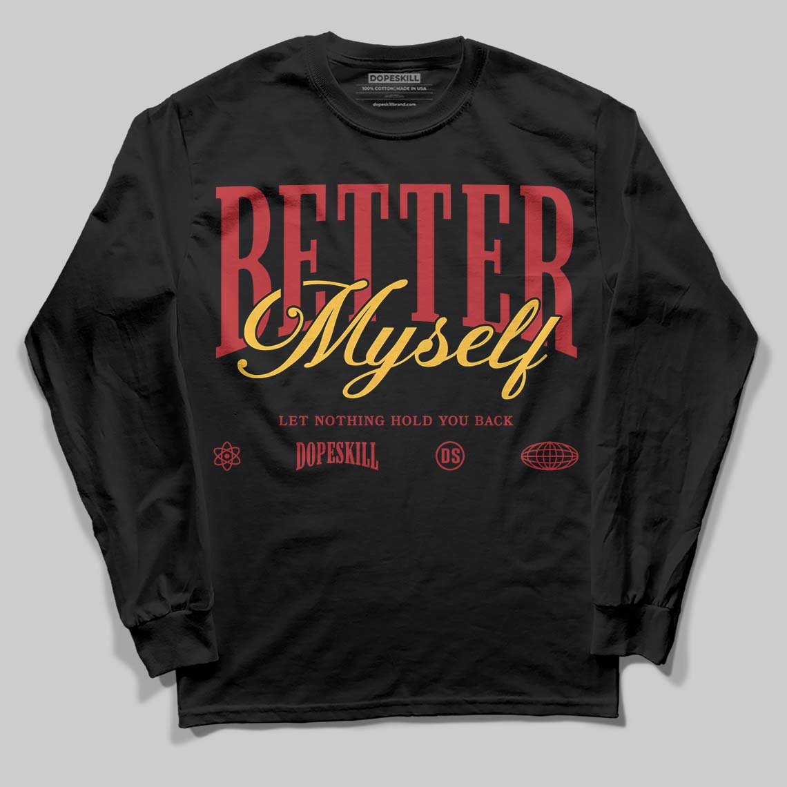 Jordan 14 Golf “Last Shot” DopeSkill Long Sleeve T-Shirt Better Myself Graphic Streetwear - black