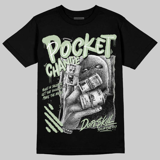 Jordan 4 WMNS “Seafoam” (2025) DopeSkill T-Shirt Pocket Change Graphic Streetwear - Black