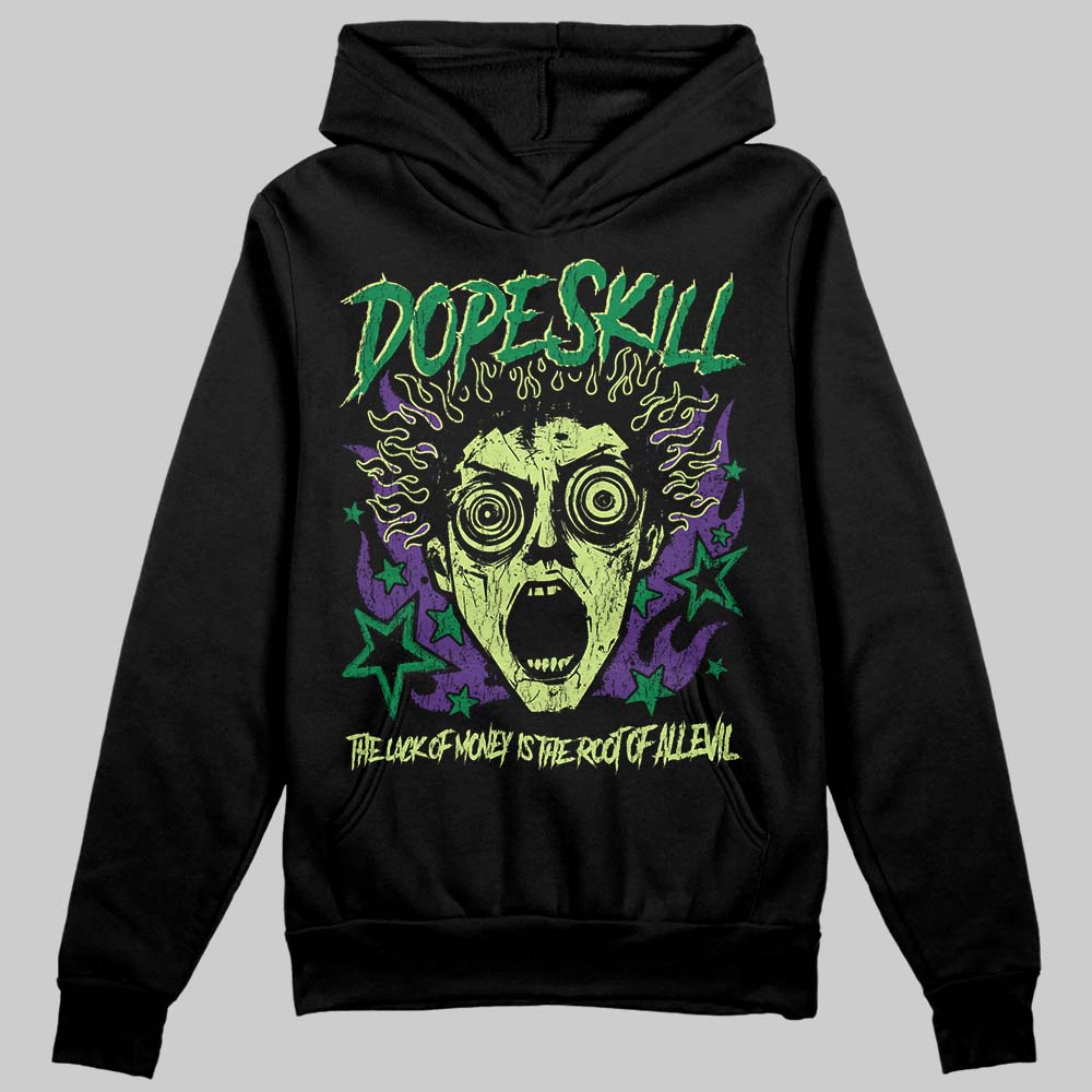 Green Sneakers DopeSkill Hoodie Sweatshirt Root of Evil Graphic Streetwear - Black
