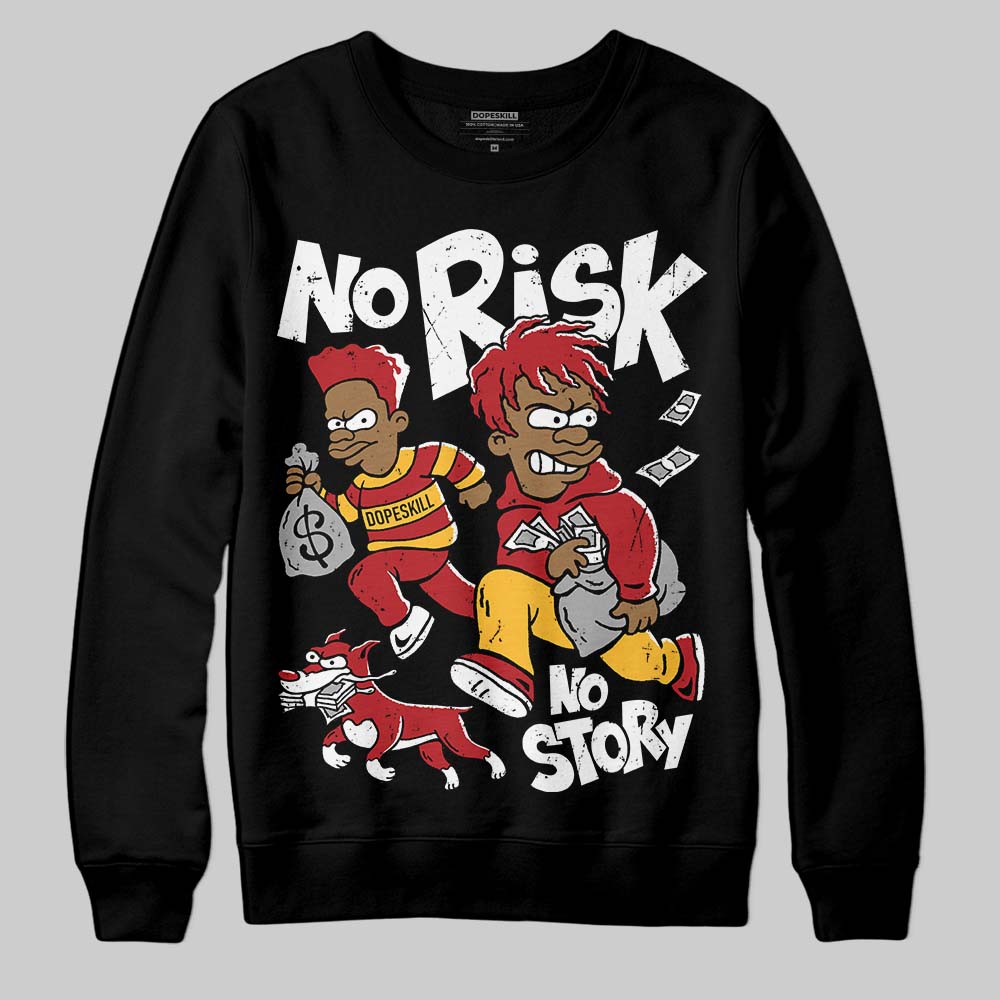 Jordan 14 Golf “Last Shot” DopeSkill Sweatshirt No Risk No Story Graphic Streetwear - Black