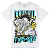 Jordan 5 Aqua DopeSkill T-Shirt Sorry I've Been Trappin Graphic Streetwear - White
