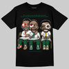 Green Sneakers DopeSkill T-Shirt First Sunday Graphic Streetwear - Black