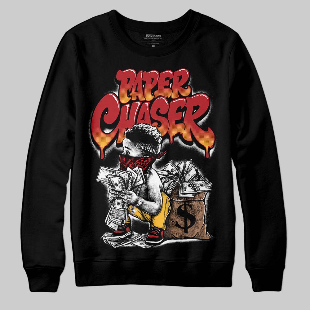 Jordan 14 Golf “Last Shot” DopeSkill Sweatshirt Paper Chaser Boy Graphic Streetwear - Black