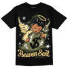 Jordan 4 Retro SE Craft Medium Olive DopeSkill T-Shirt Heaven Sent Graphic Streetwear - Black
