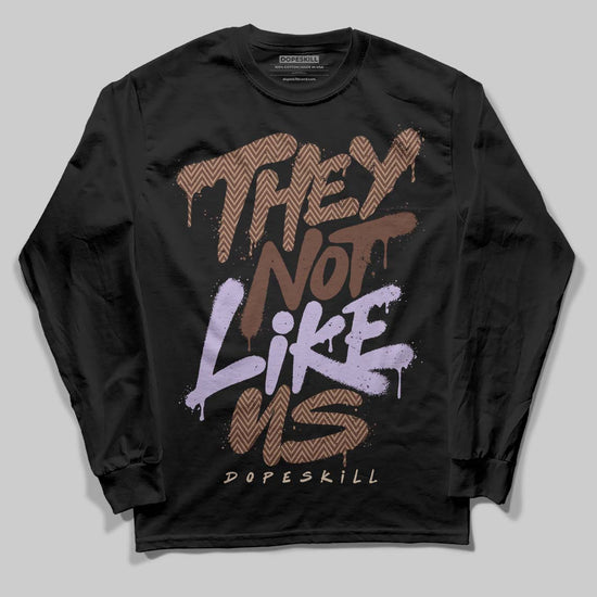 Harris Tweed x Wmns Dunk Low 'Sesame' DopeSkill Long Sleeve T-Shirt They Not Like Us Graphic Streetwear - Black