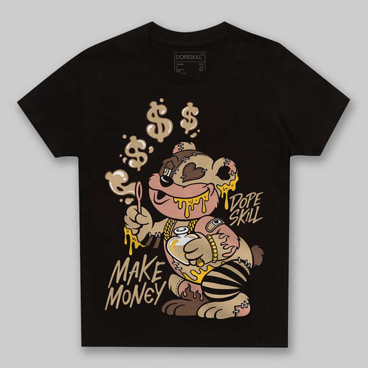 TAN Sneakers DopeSkill Toddler Kids T-shirt Make Money Graphic Streetwear - black
