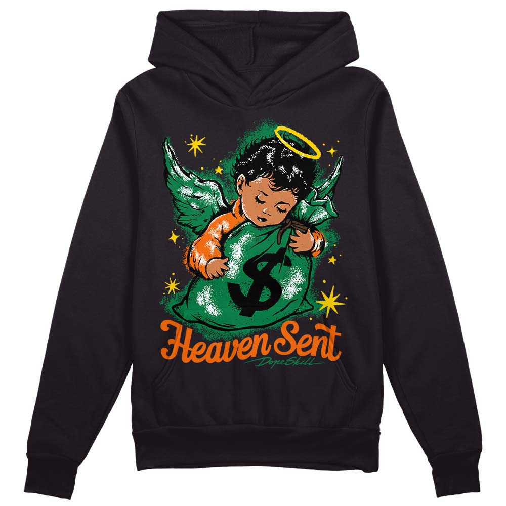 Green Sneakers DopeSkill Hoodie Sweatshirt Heaven Sent Graphic Streetwear - Black
