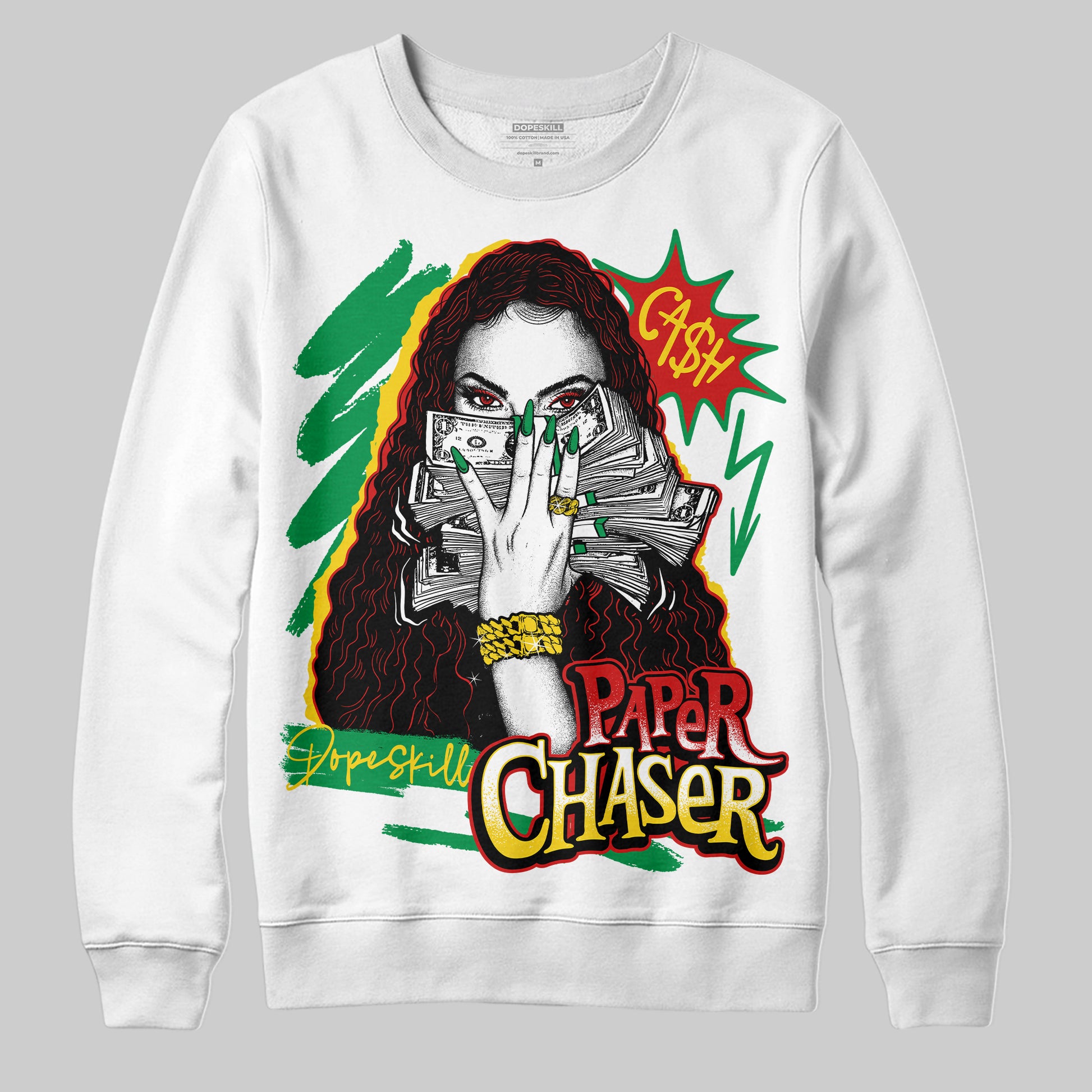 Black History Collection DopeSkill Sweatshirt NPC Graphic Streetwear - White