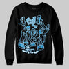 Jordan 4 Denim “Worn Blue” DopeSkill Sweatshirt Real Y2K Players Graphic Streetwear - Black