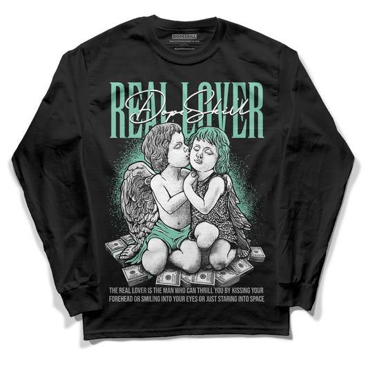 Jordan 3 "Green Glow" DopeSkill Long Sleeve T-Shirt Real Lover Graphic Streetwear - Black