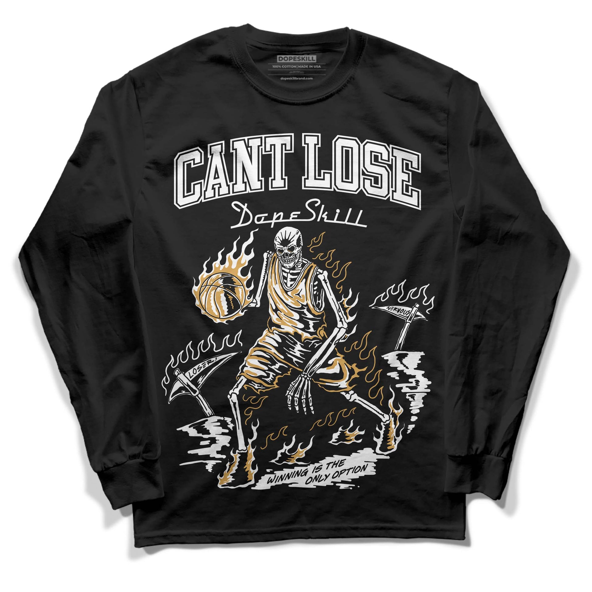 Jordan 11 "Gratitude" DopeSkill Long Sleeve T-Shirt Cant Lose Graphic Streetwear - Black
