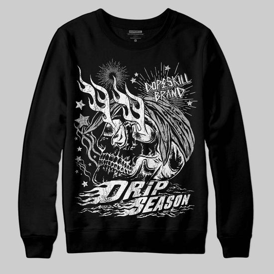 Dunk Low Panda White Black DopeSkill Sweatshirt Drip Season Graphic Streetwear - Black