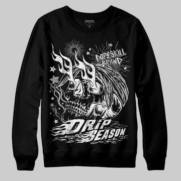 Dunk Low Panda White Black DopeSkill Sweatshirt Drip Season Graphic Streetwear - Black