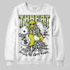 Jordan 13 Retro Bright Cactus DopeSkill Sweatshirt Threat Graphic Streetwear - White