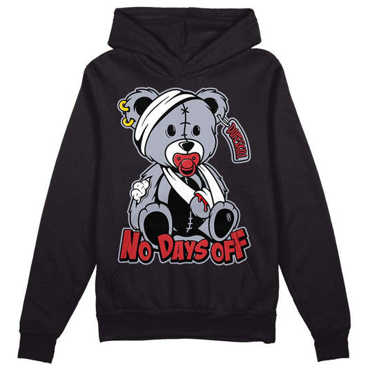 Jordan 4 “Bred Reimagined” DopeSkill Hoodie Sweatshirt Hurt Bear Graphic Streetwear - Black