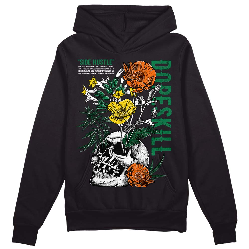 Green Sneakers DopeSkill Hoodie Sweatshirt Side Hustle Graphic Streetwear - black