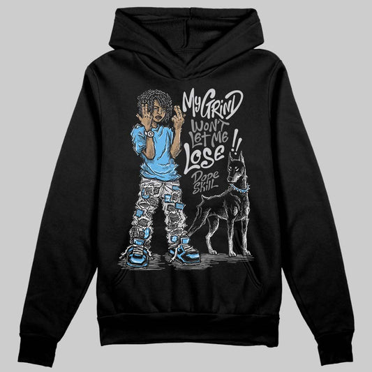 Grey Sneakers DopeSkill Hoodie Sweatshirt My Grind Won't Let Me Lose Graphic Streetwear - Black