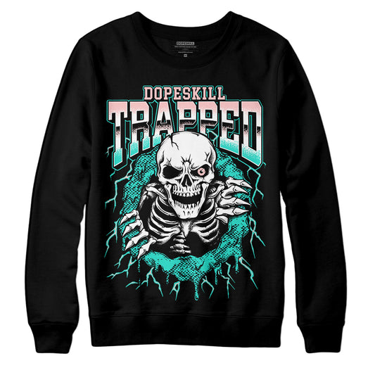 Dunk Low Green Snakeskin DopeSkill Sweatshirt Trapped Halloween Graphic Streetwear - Black 
