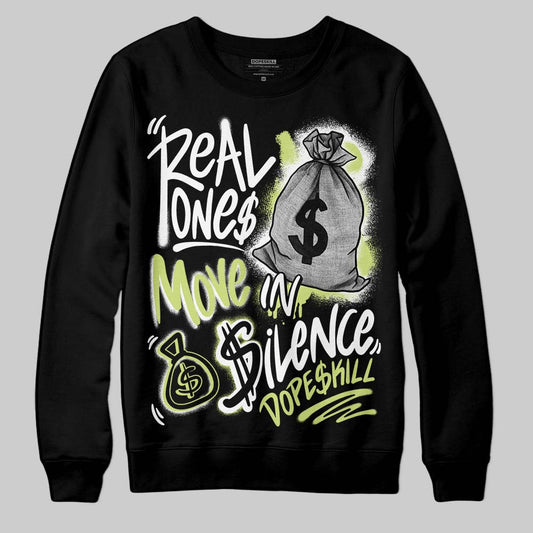 Jordan 11 “Inner Beast” DopeSkill Sweatshirt Real Ones Move In Silence Graphic Streetwear - Black