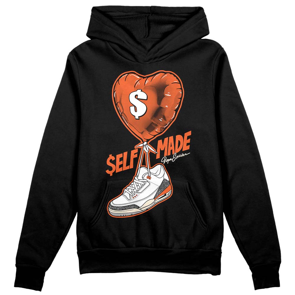 Jordan 3 Georgia Peach DopeSkill Hoodie Sweatshirt Self Made Graphic Streetwear - Black