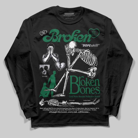 Asics GT-2160 ‘Shamrock Green’ DopeSkill Long Sleeve T-Shirt Broken Bones Graphic Streetwear - Black