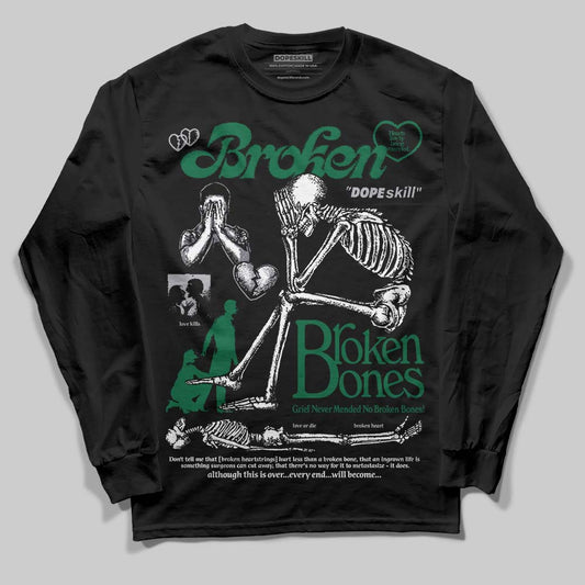 Asics GT-2160 ‘Shamrock Green’ DopeSkill Long Sleeve T-Shirt Broken Bones Graphic Streetwear - Black