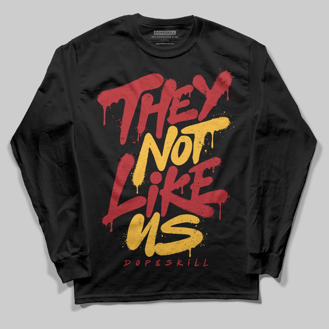 Jordan 14 Golf “Last Shot” DopeSkill Long Sleeve T-Shirt They Not Like Us Graphic Streetwear - black