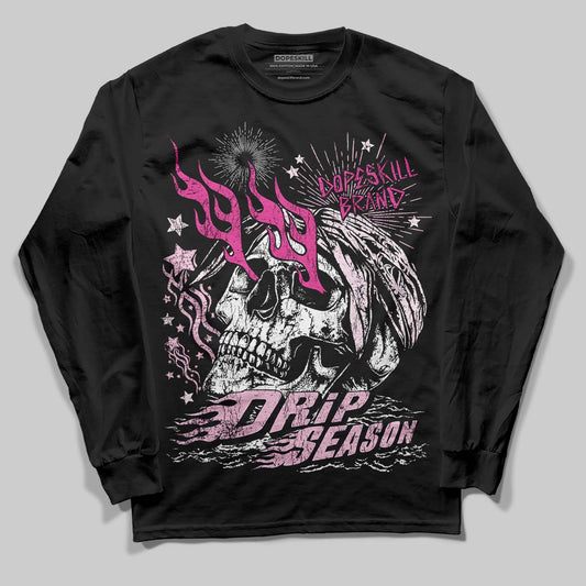 Dunk Low GS 'Triple Pink' DopeSkill Long Sleeve T-Shirt Drip Season Graphic Streetwear - Black
