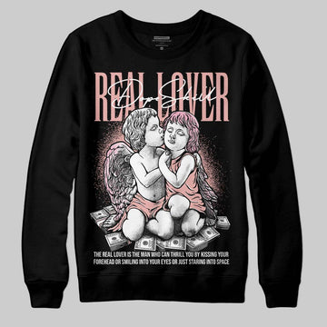Jordan 1 Low OG “Rust Pink” DopeSkill Sweatshirt Real Lover Graphic Streetwear - Black