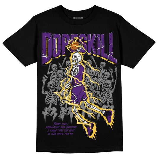 Jordan 12 “Field Purple” DopeSkill T-Shirt Thunder Dunk Graphic Streetwear  - Black 
