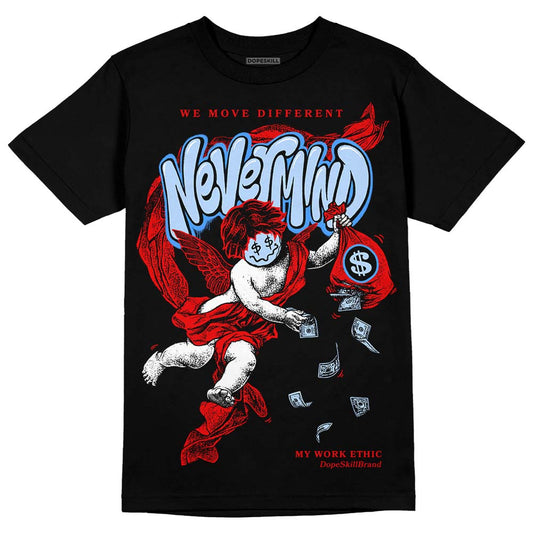 Jordan 11 Retro Cherry DopeSkill T-Shirt Nevermind Graphic Streetwear - Black