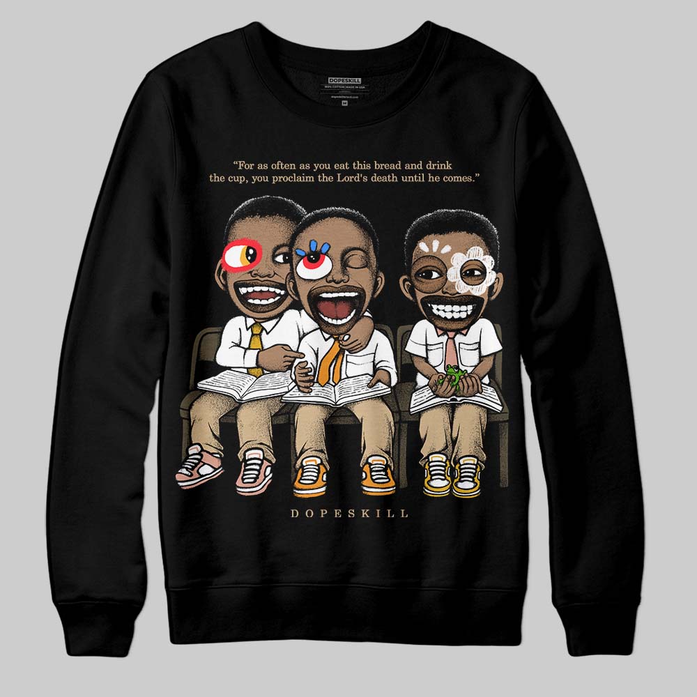 TAN Sneakers DopeSkill Sweatshirt First Sunday Graphic Streetwear - Black