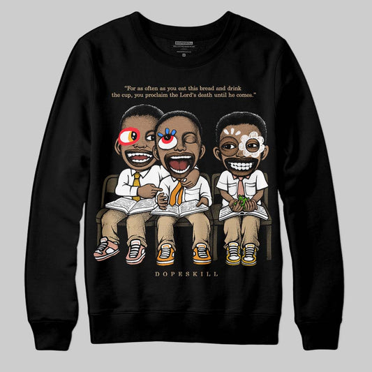 TAN Sneakers DopeSkill Sweatshirt First Sunday Graphic Streetwear - Black