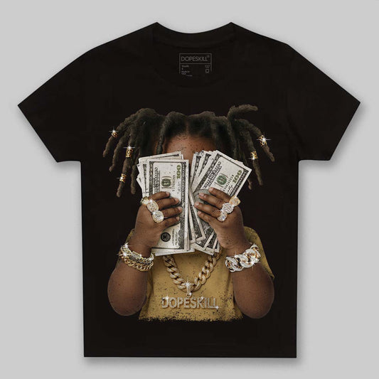 Jordan 4 Retro “Pizza” DopeSkill Toddler Kids T-shirt Rich Youth Graphic Streetwear - Black