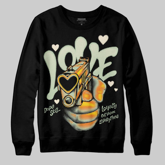 Jordan 4 WMNS “Seafoam” (2025) DopeSkill Sweatshirt Love Graphic Streetwear - Black