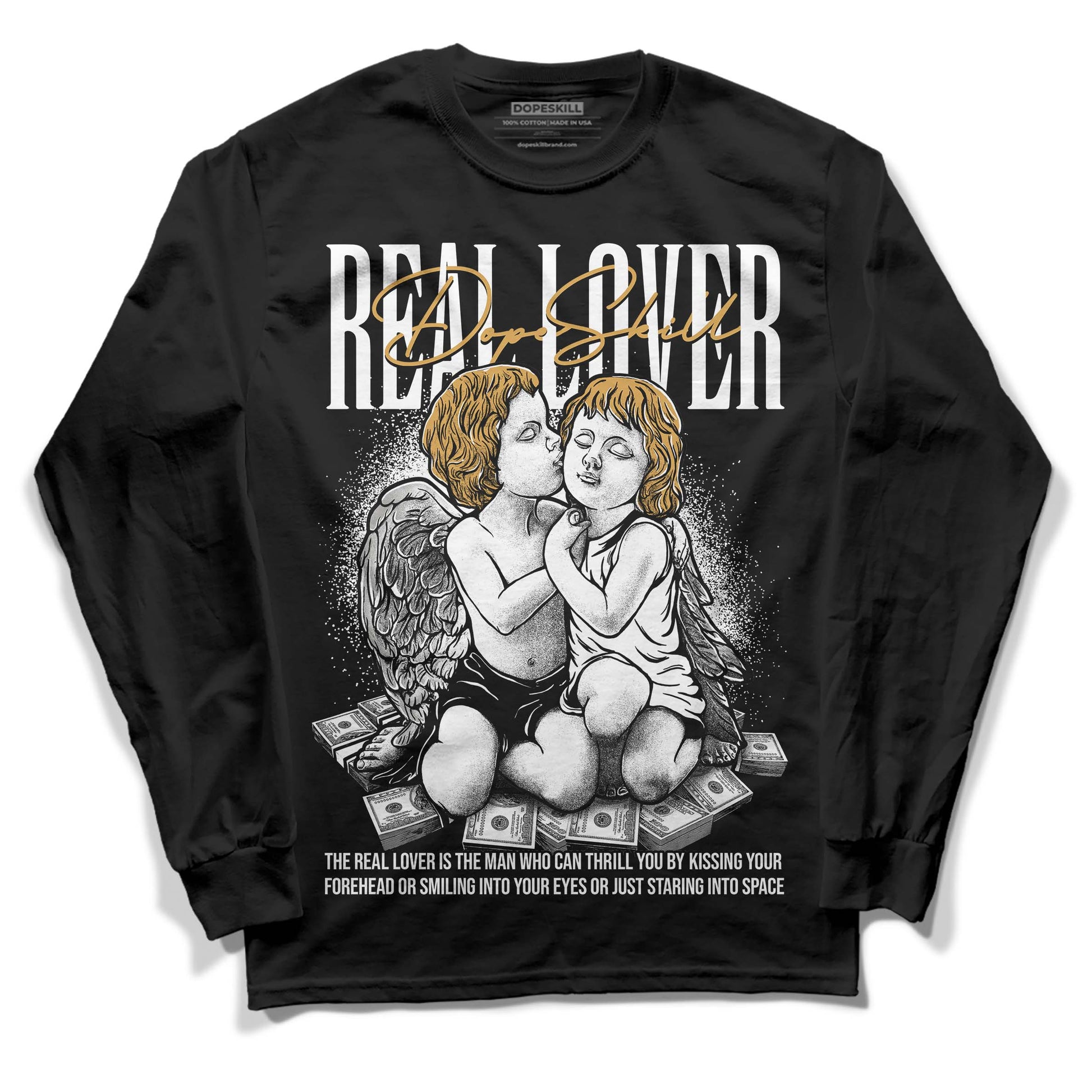 Jordan 11 "Gratitude" DopeSkill Long Sleeve T-Shirt Real Lover Graphic Streetwear - Black