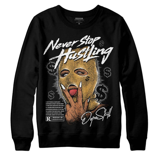 Jordan 11 "Gratitude" DopeSkill Sweatshirt Never Stop Hustling Graphic Streetwear - Black